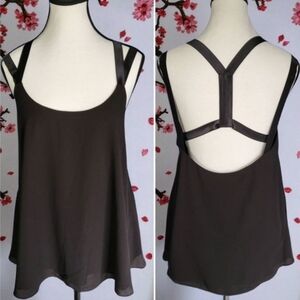 NWT Elizabeth and James Ethereal Black Giselle Strappy Date Night Camisol Top M